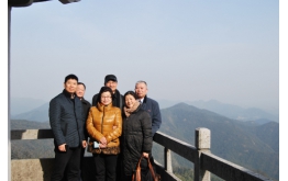 Leadership and Shouyun Jiao(the daughter of Yulu Jiao) at Mogan Mountain
