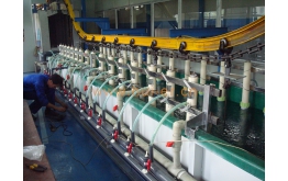 Hub electrophoretic coating production line