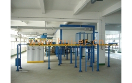 Spray production line for refrigerator plate parts