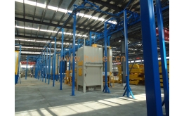 Production line of large automobile parts stacking chain coating