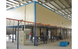 Powder injection production line of machine tool shell