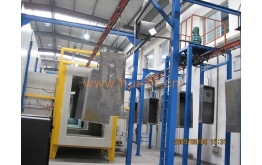 Powder injection production line of file cabinet