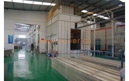 Fluorocarbon paint production line for aluminum curtain wall