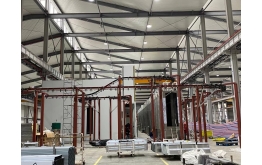 Installation of large spraying production line for sheet parts
